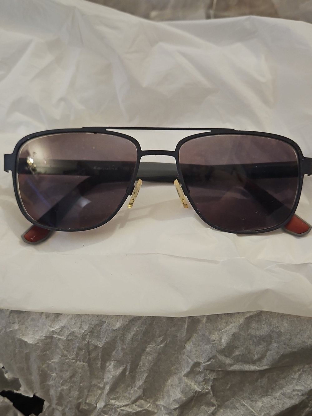 Vintage Esquire 1592 MATT GREY 55-16-145 Gray Metal Full Rim Eyeglasses Frame